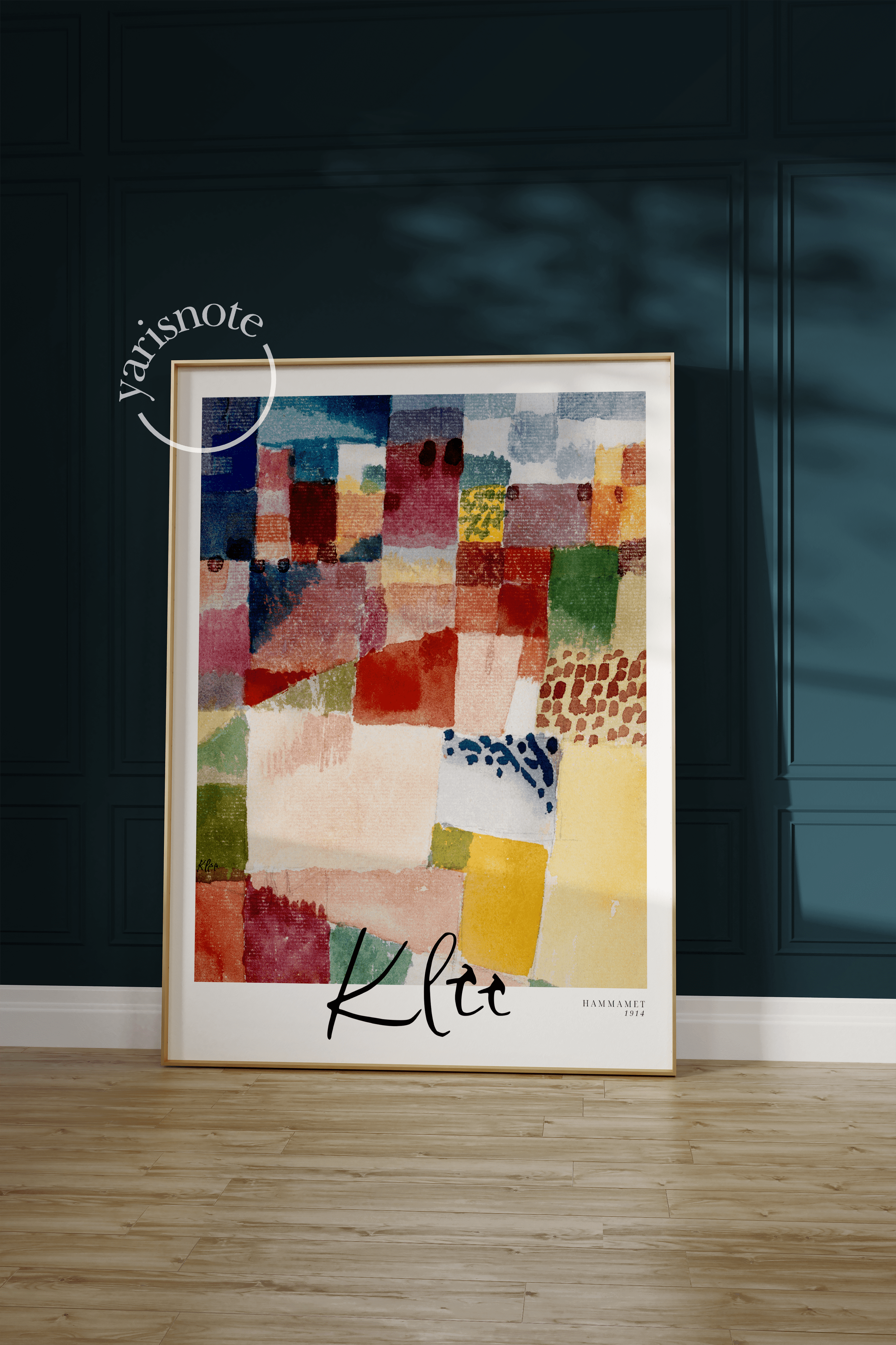 Renkli Dalgalar – Paul Klee Hammamet 1914 Sanat Poster Baskı