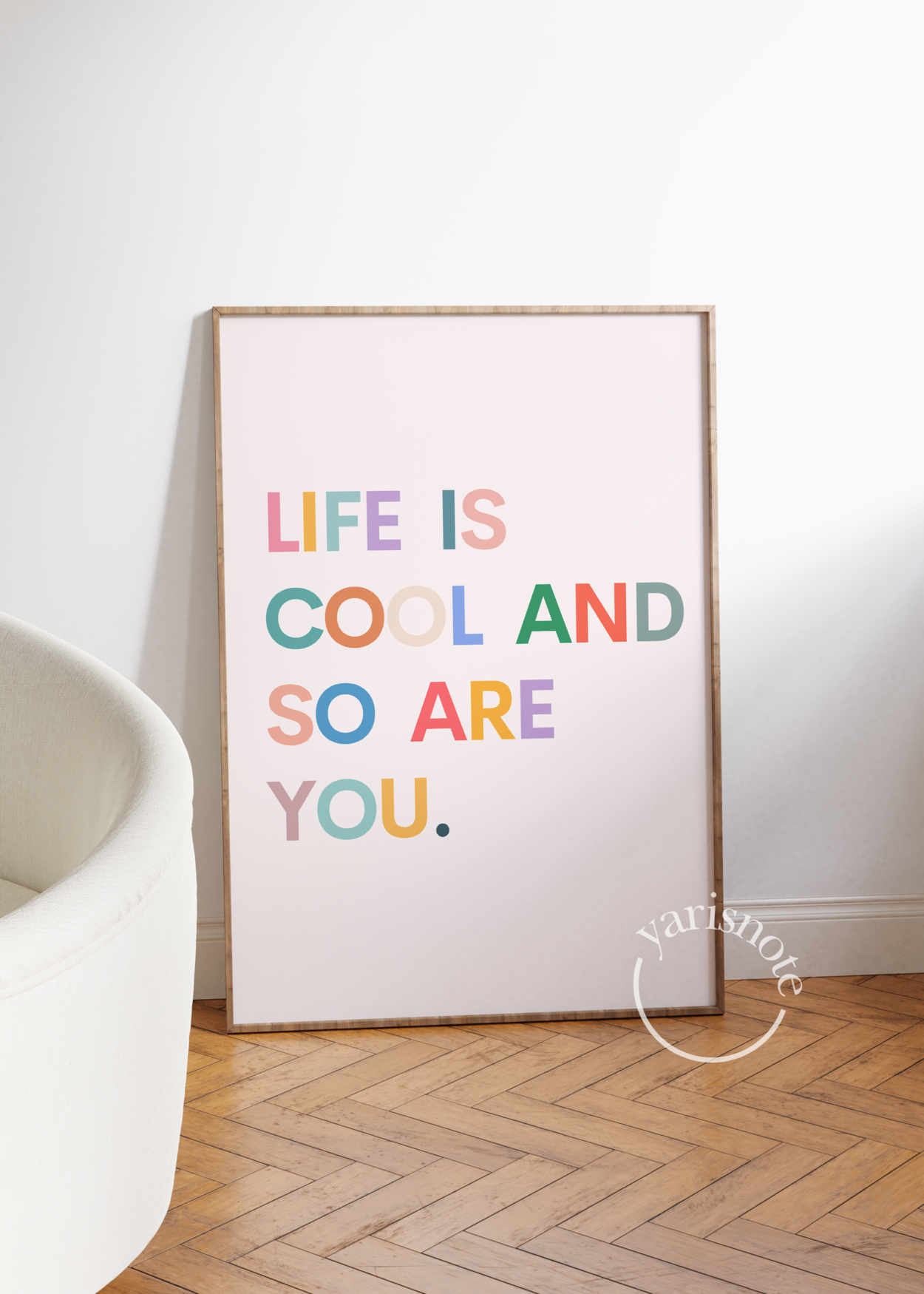 Typographic 2-Set Unframed Poster
