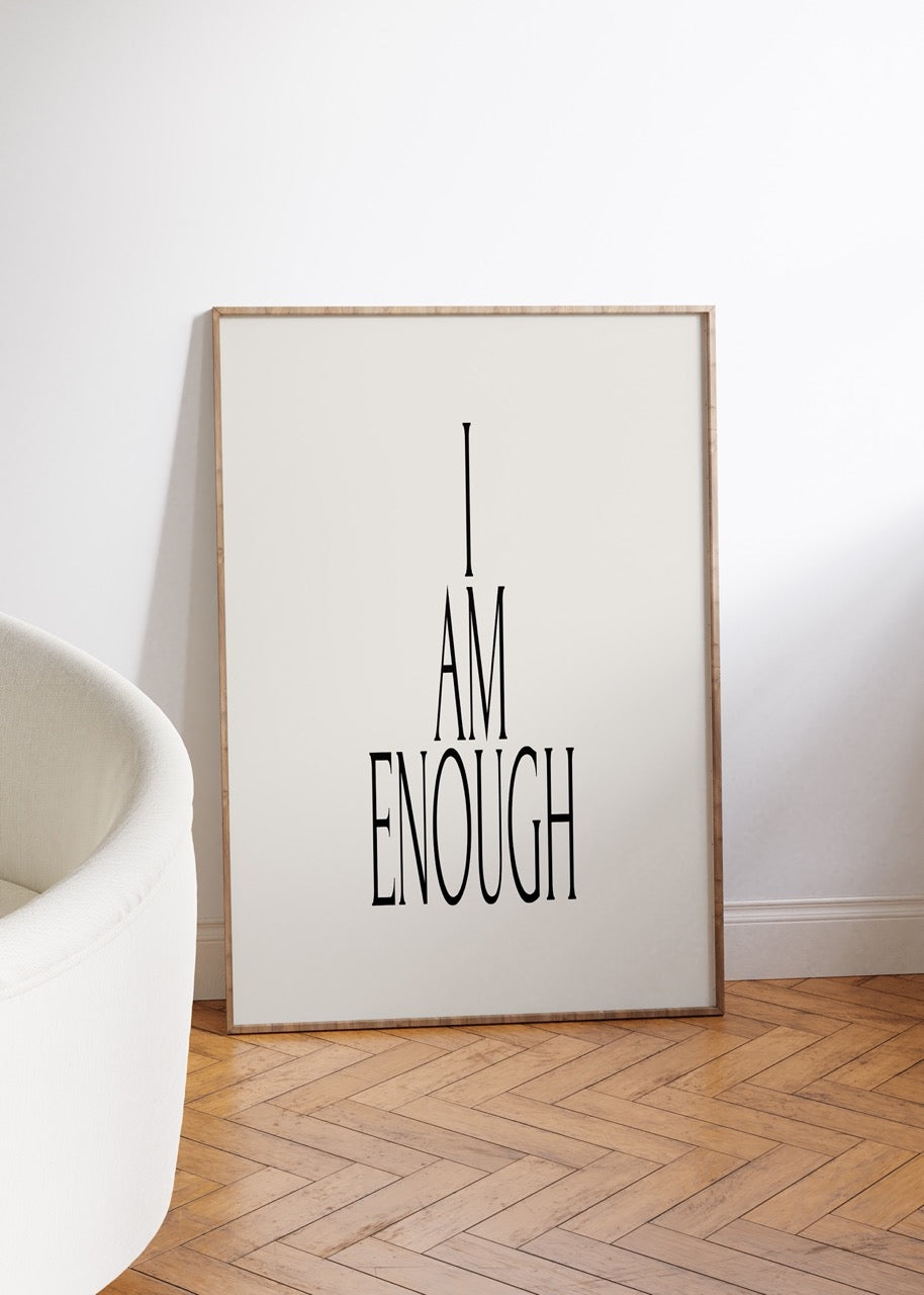 Yazı Sanatı Motivasyonel Çerçevesiz Poster