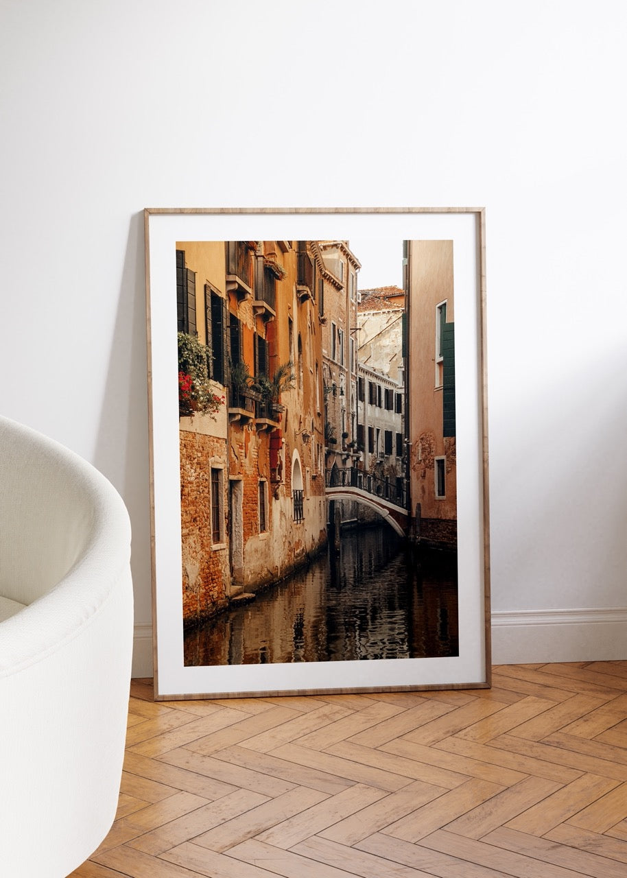 Venedik İtalya Fotoğraf Çerçevesiz Poster