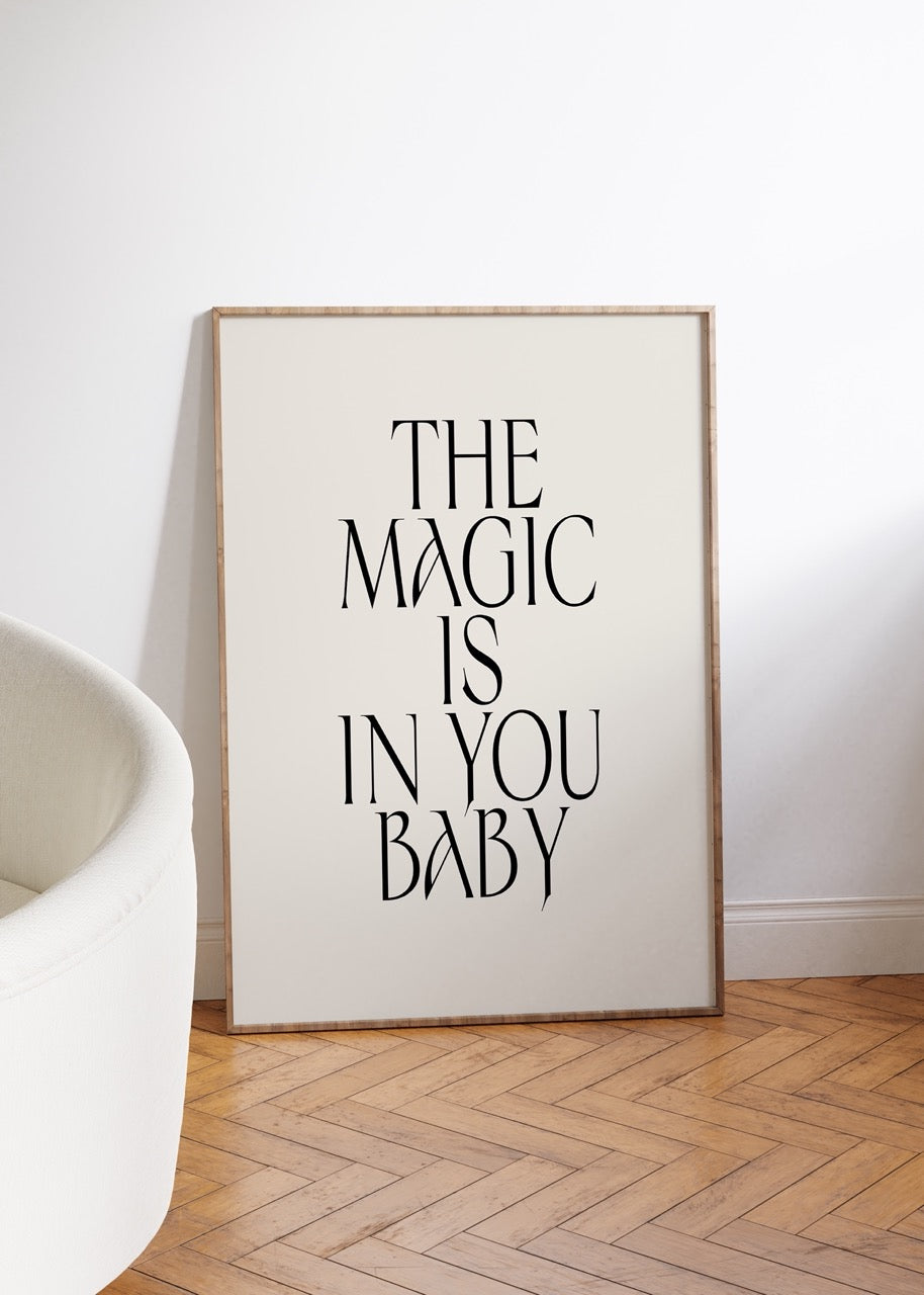 Yazı Sanatı Motivasyonel Çerçevesiz Poster