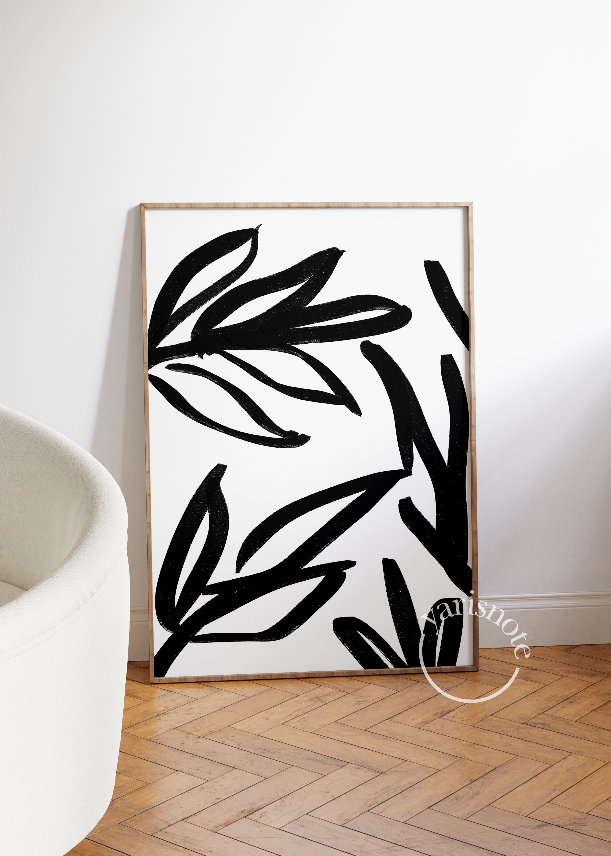 Abstract Palm Frameless Poster