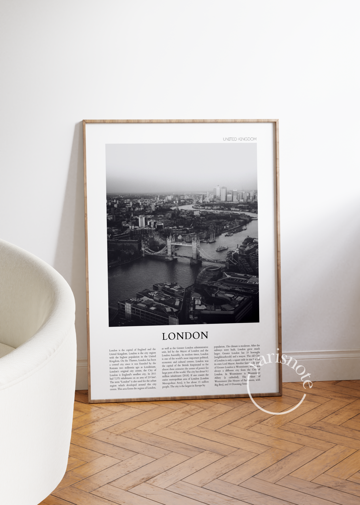 London Çerçevesiz Poster