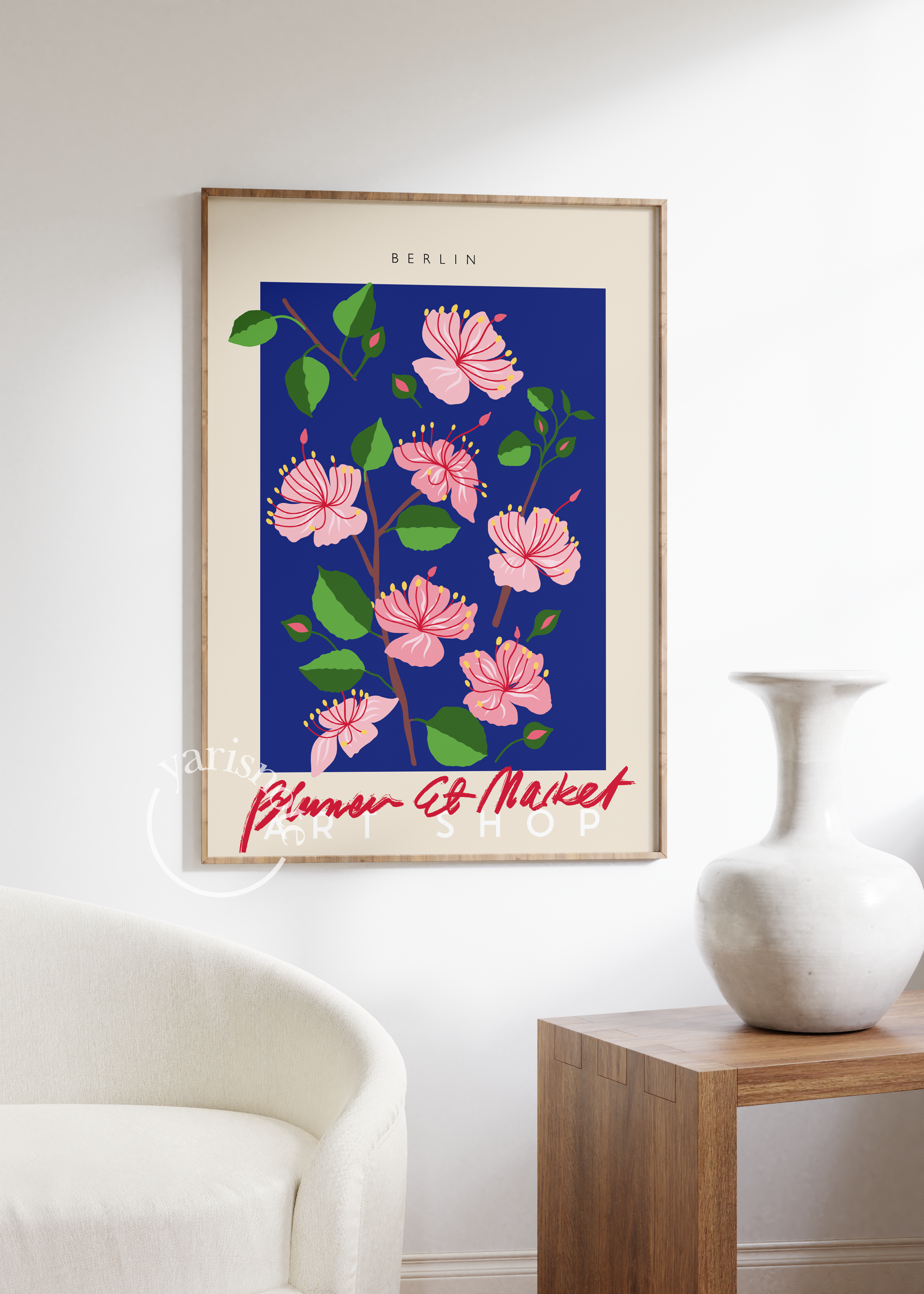 Berlin Flowers Çerçevesiz Poster