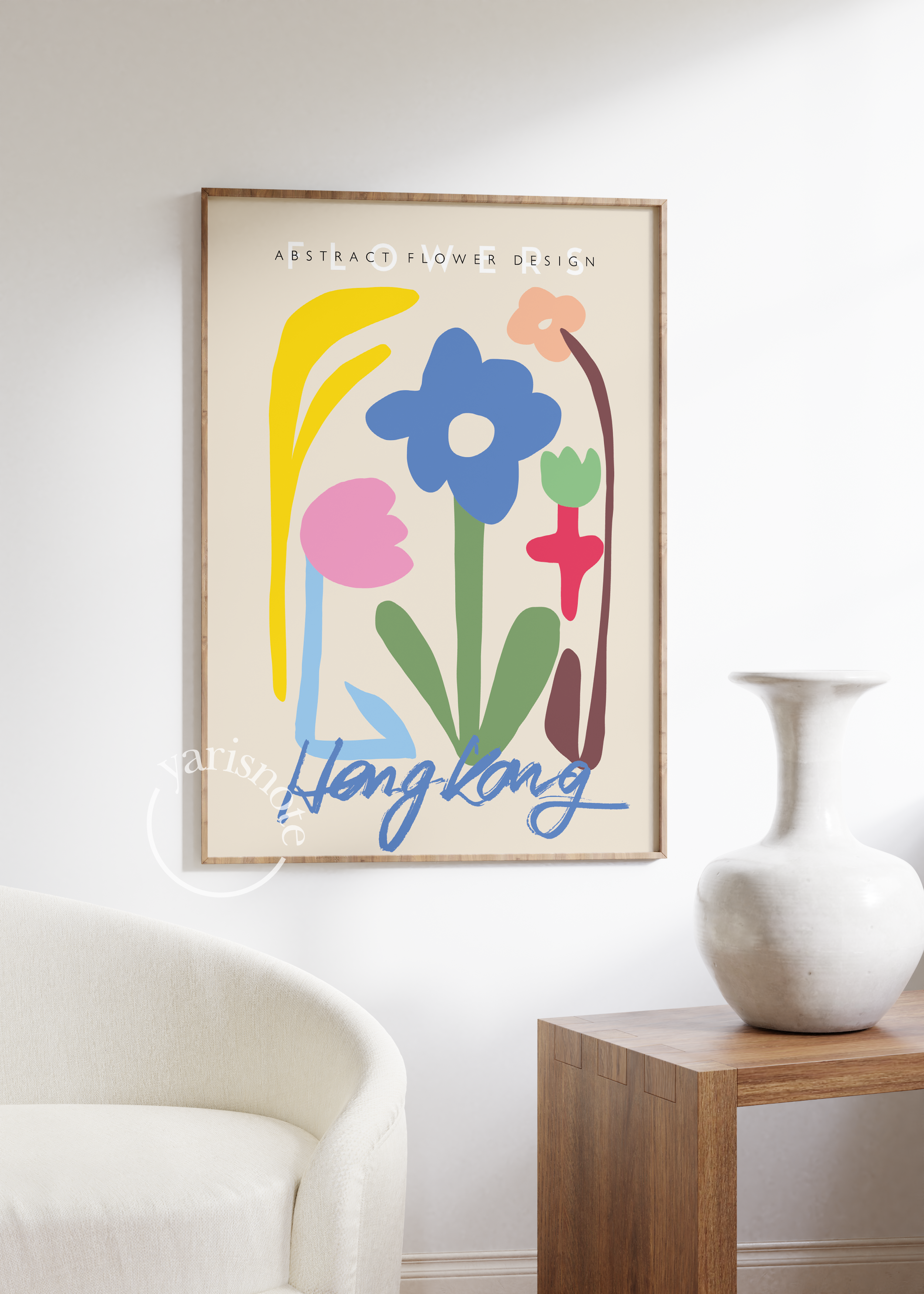 Hong Kong Flowers Unframed Poster