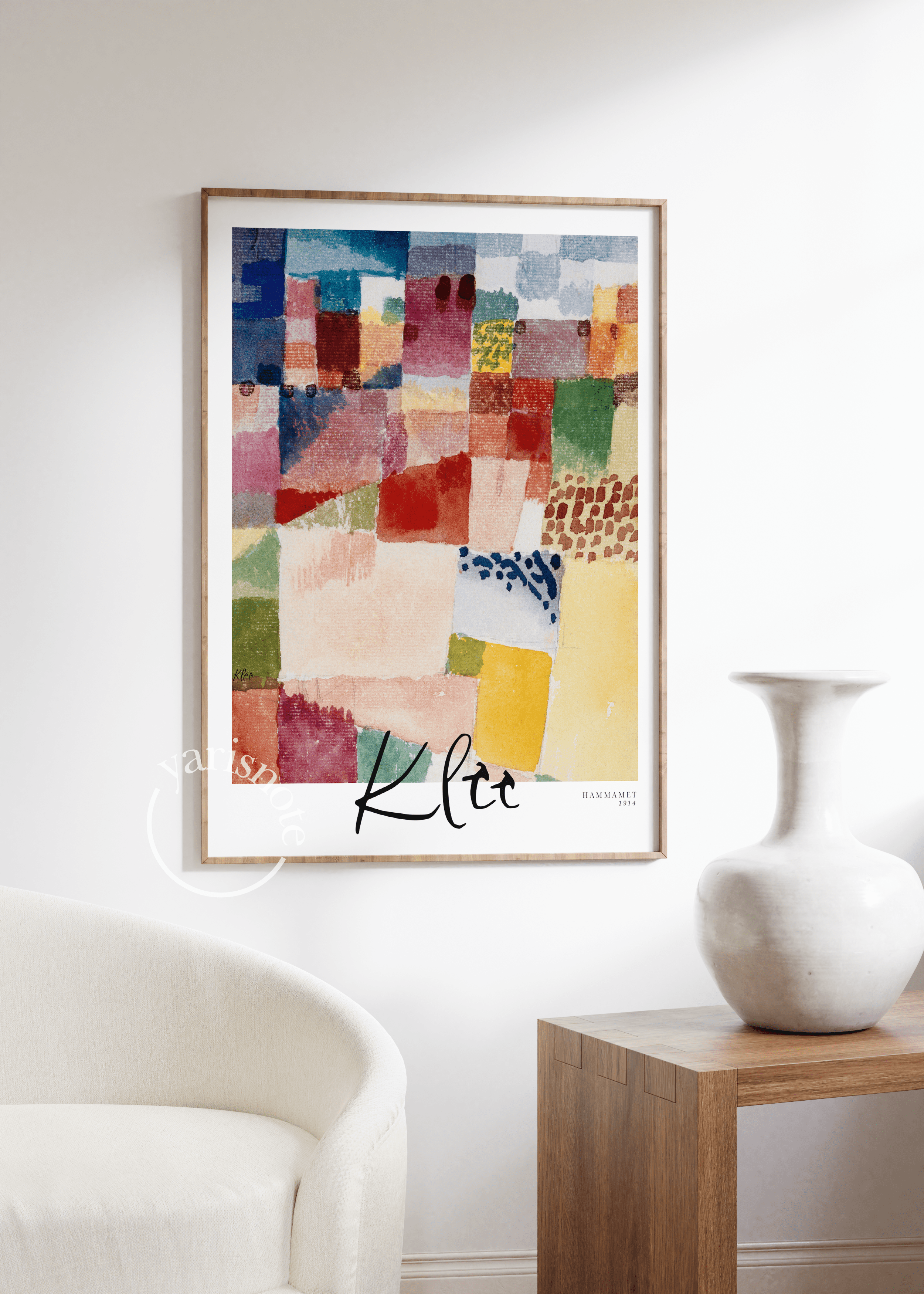 Renkli Dalgalar – Paul Klee Hammamet 1914 Sanat Poster Baskı