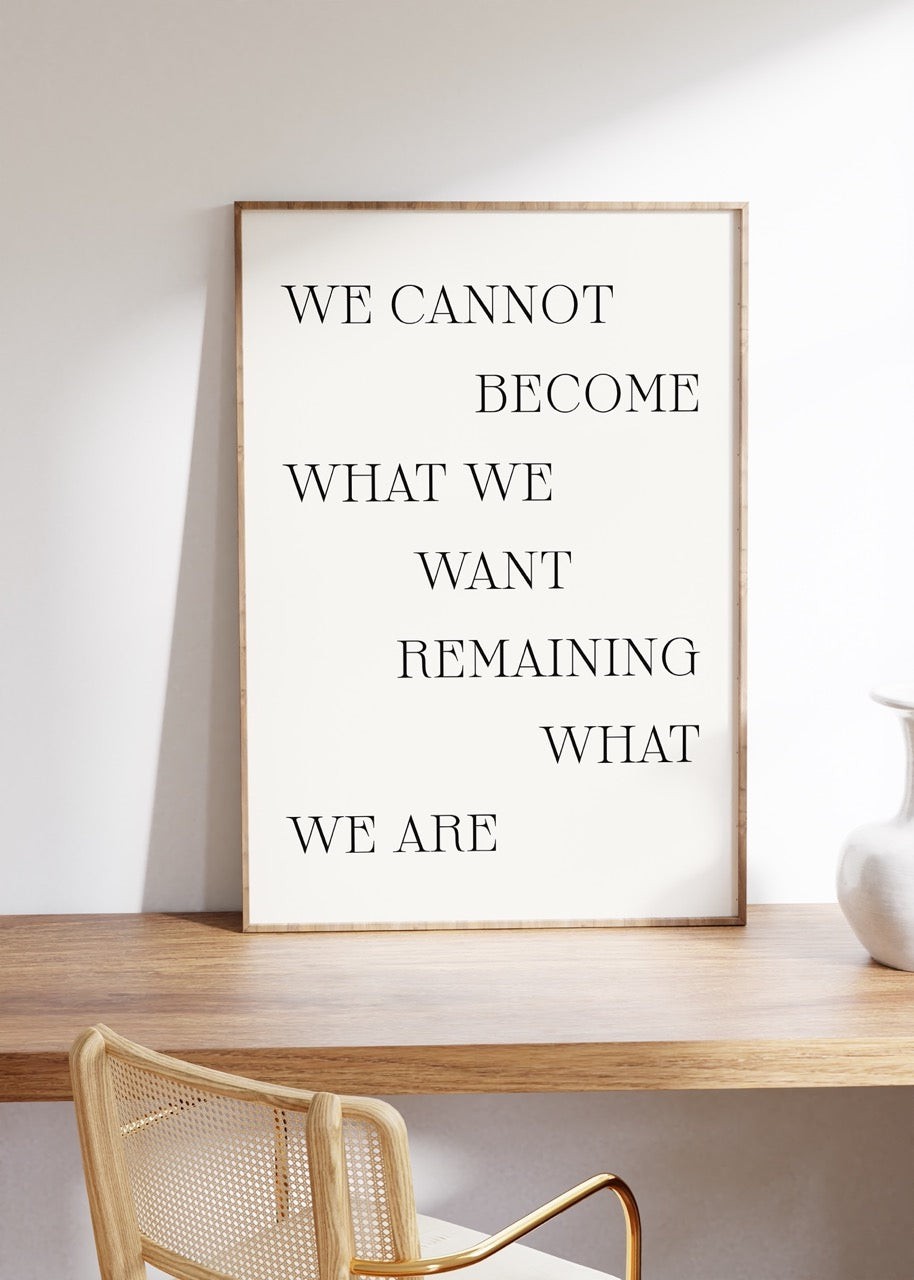 Yazı Sanatı Motivasyonel Çerçevesiz Poster
