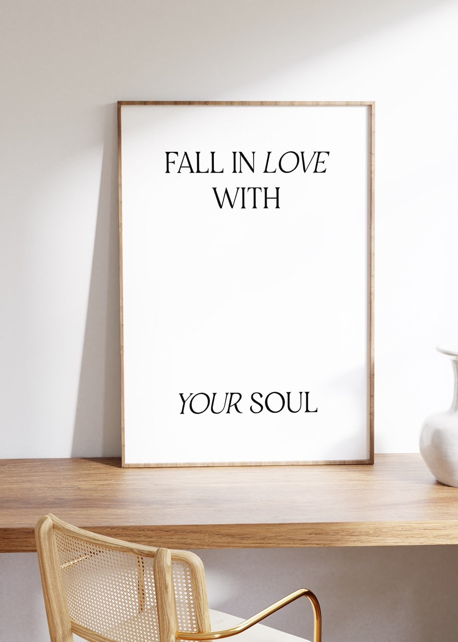 Yazı Sanatı Motivasyonel Çerçevesiz Poster