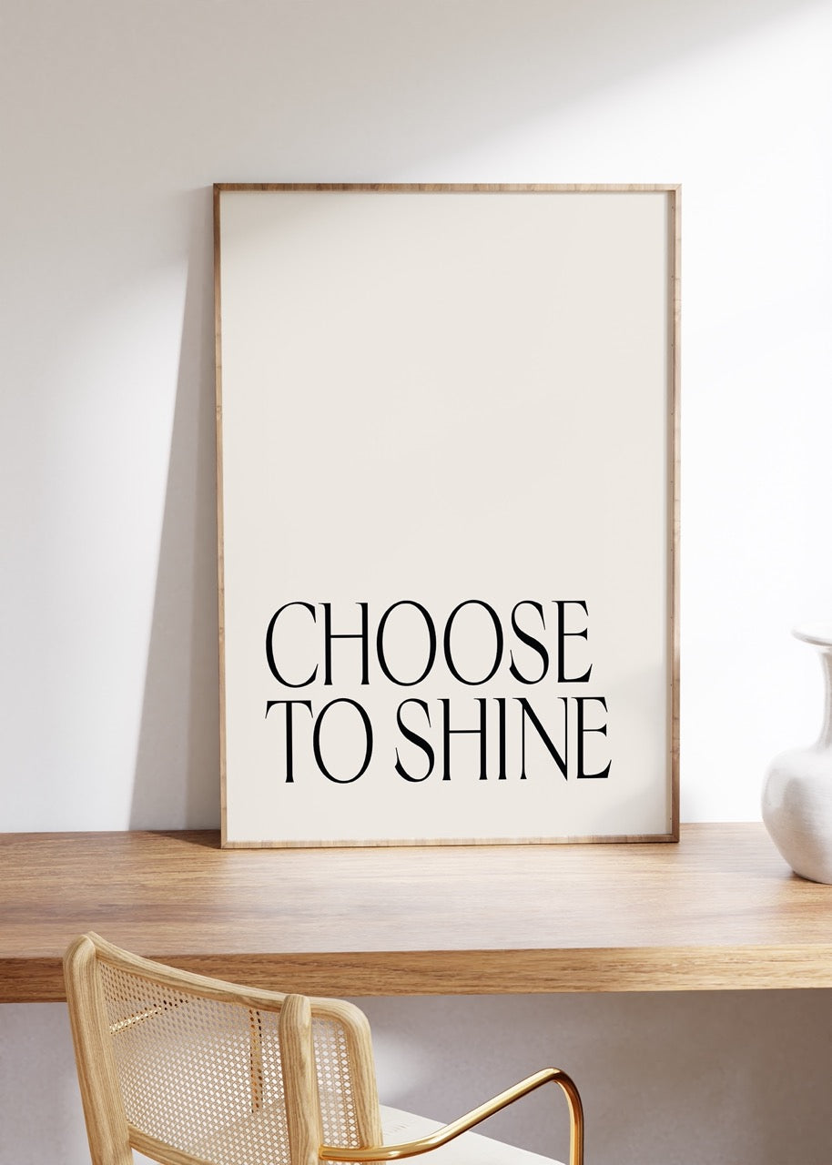 Yazı Sanatı Motivasyonel Çerçevesiz Poster