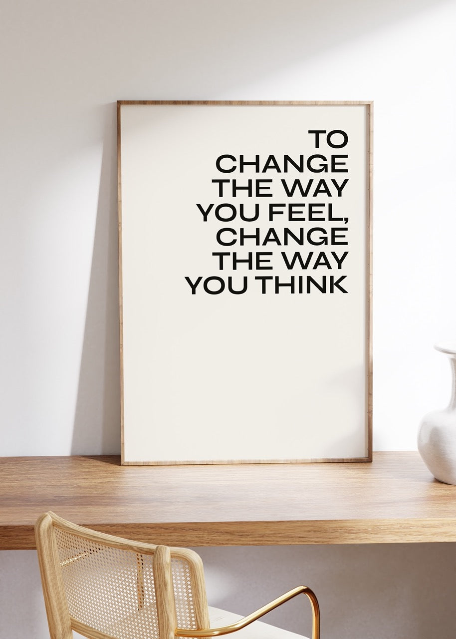 Yazı Sanatı Motivasyonel Çerçevesiz Poster
