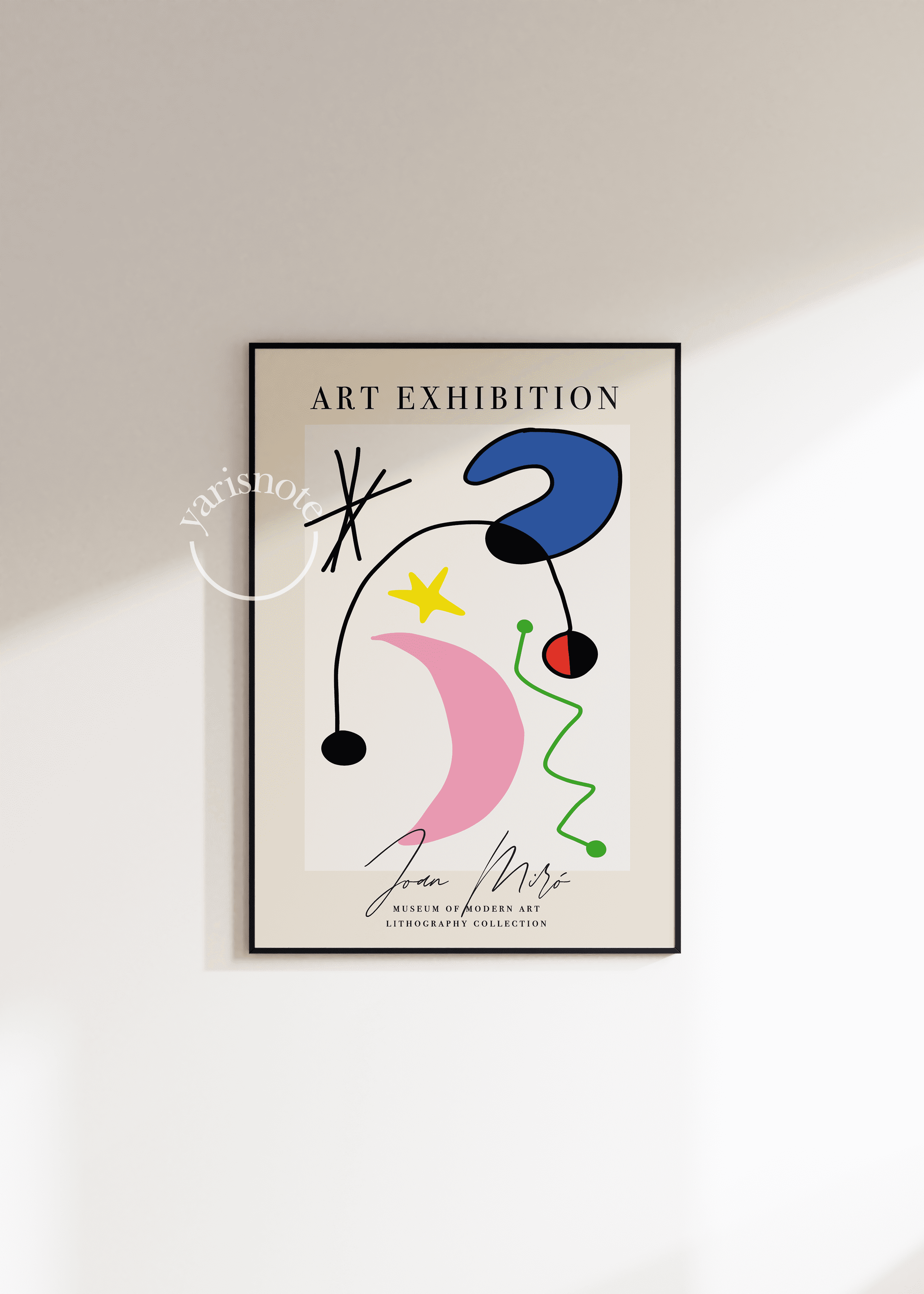 Joan Miro Çerçevesiz Poster