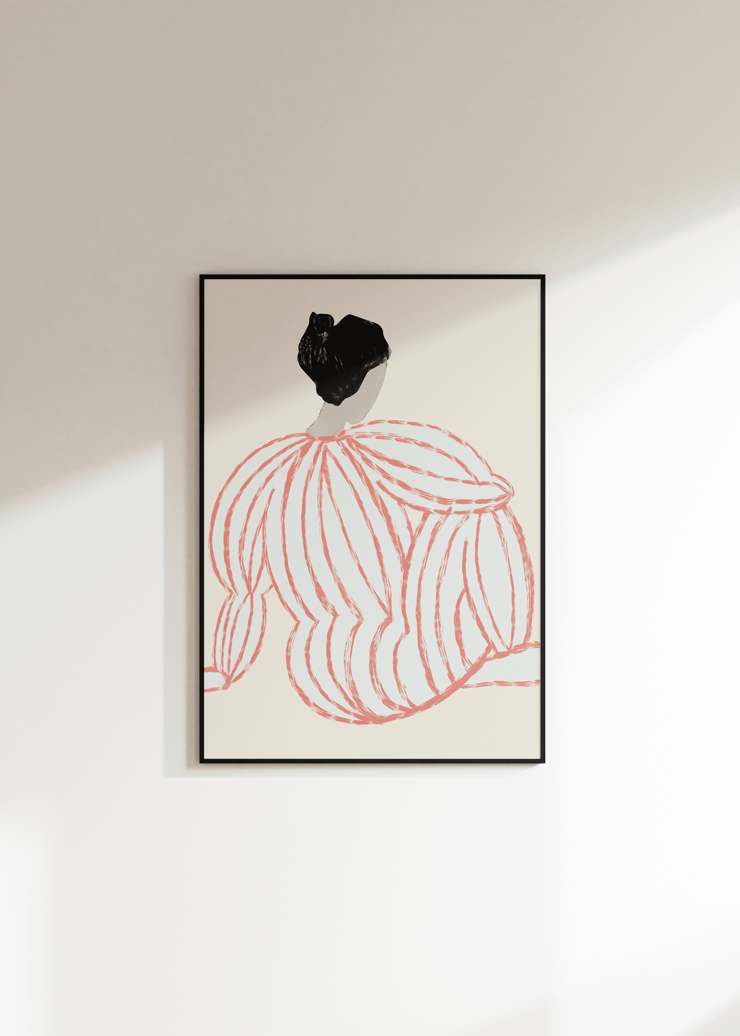 Bohem Kadın Figür Çerçevesiz Poster