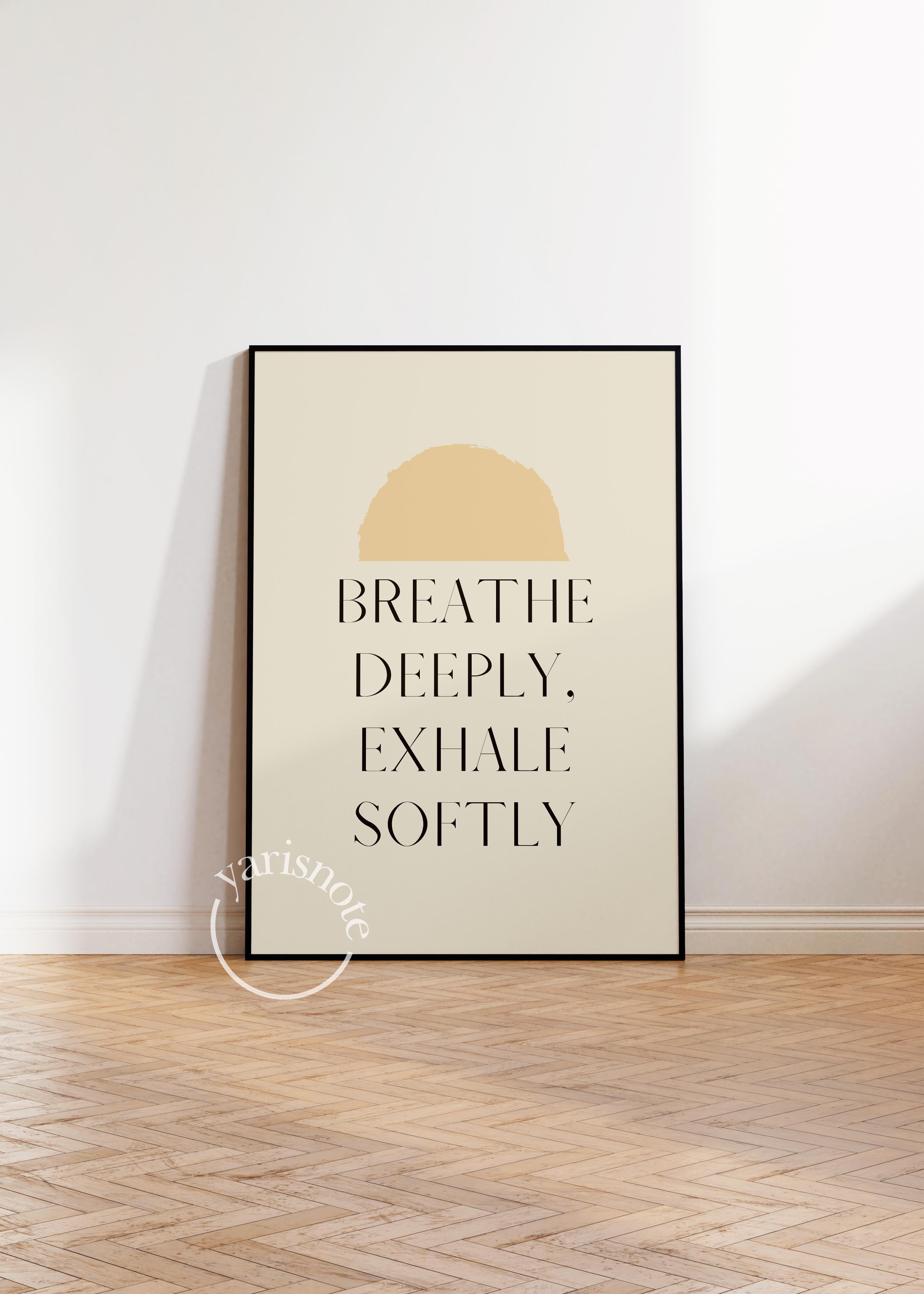 Tipografik Çerçevesiz Poster