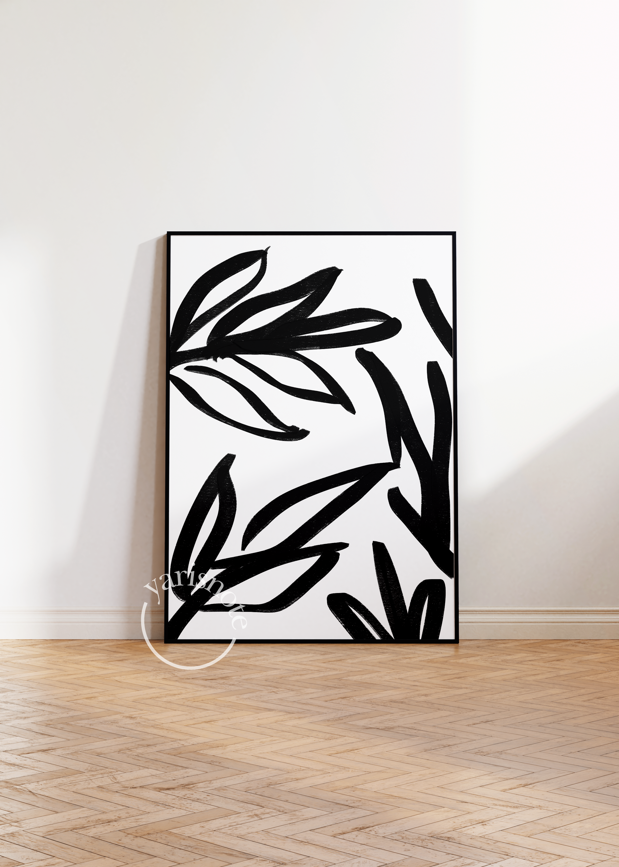 Abstract Palm Frameless Poster