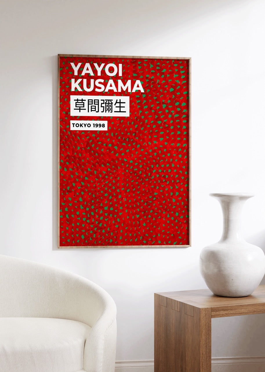 Yayoi Kusama Çerçevesiz Poster
