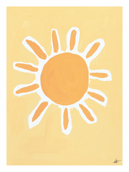 Güneş – Pastel Series Poster Baskı