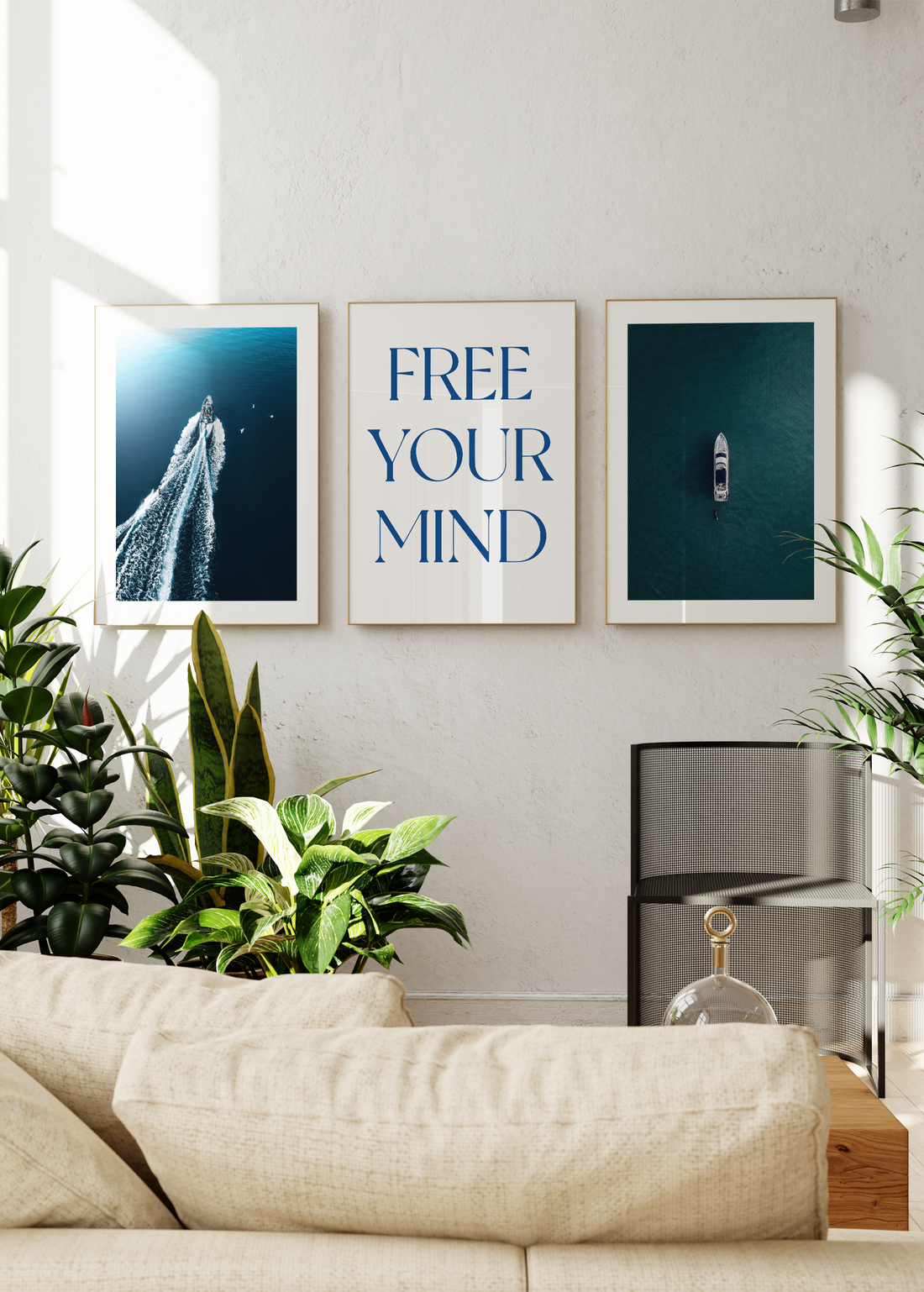 Yin Yang Balance 3-Piece Unframed Poster Set
