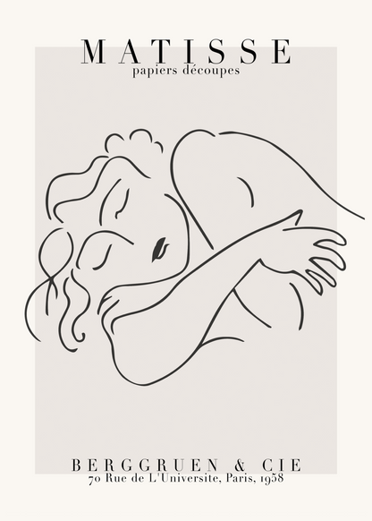 Sleeping Woman – Matisse Poster Baskı
