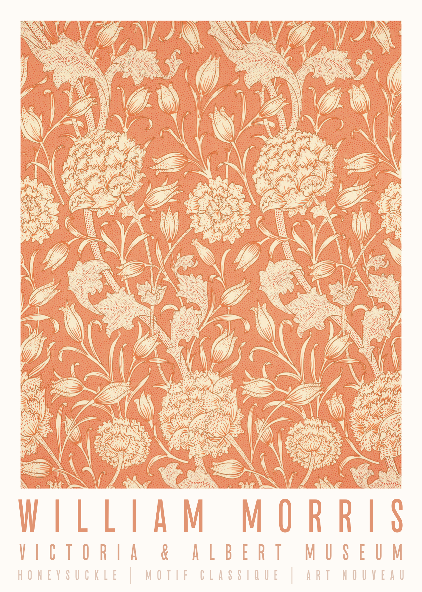 William Morris – Honeysuckle Poster Baskı (Victoria & Albert Museum Serisi)