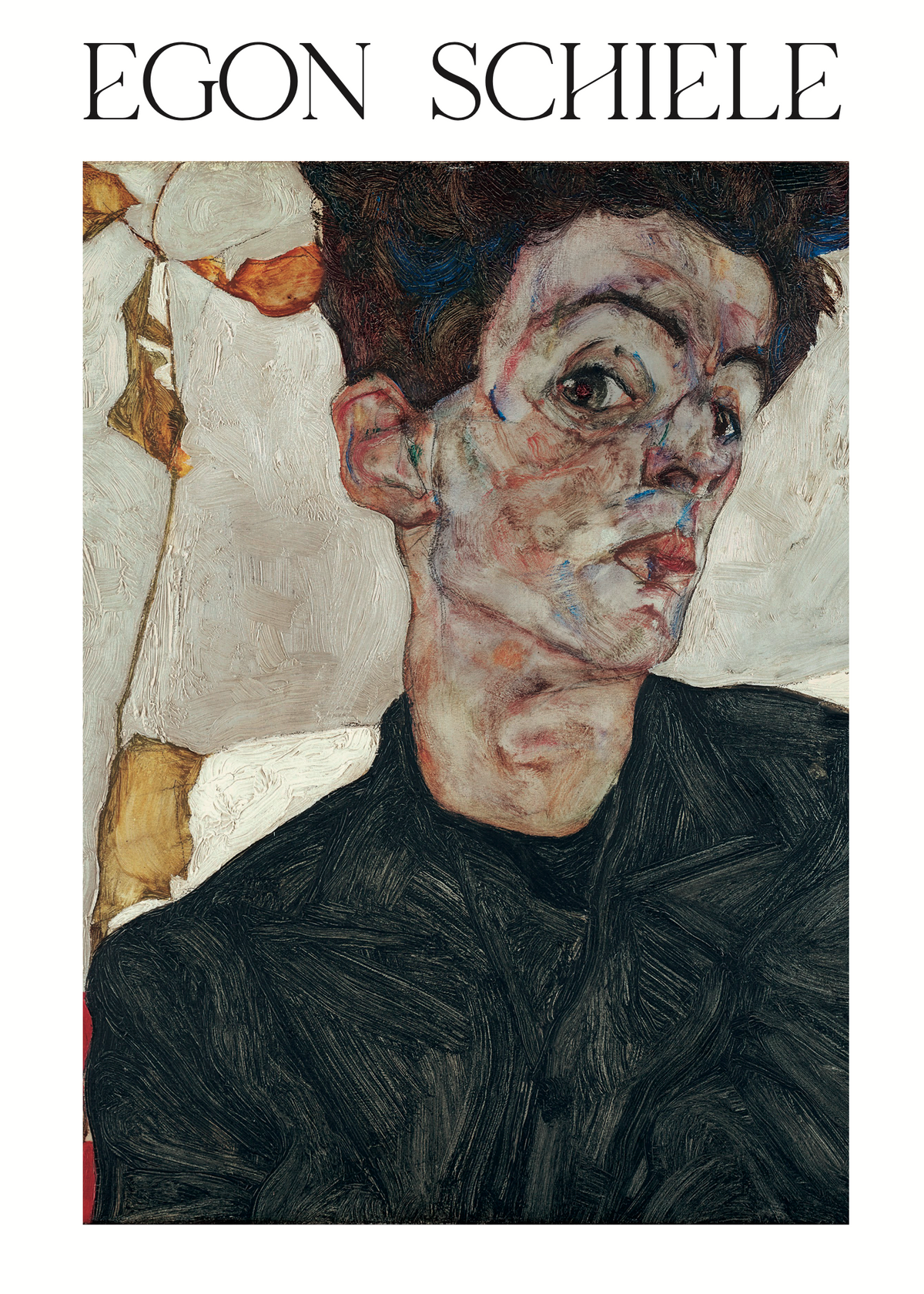 Restless Gaze – Egon Schiele Poster Baskı