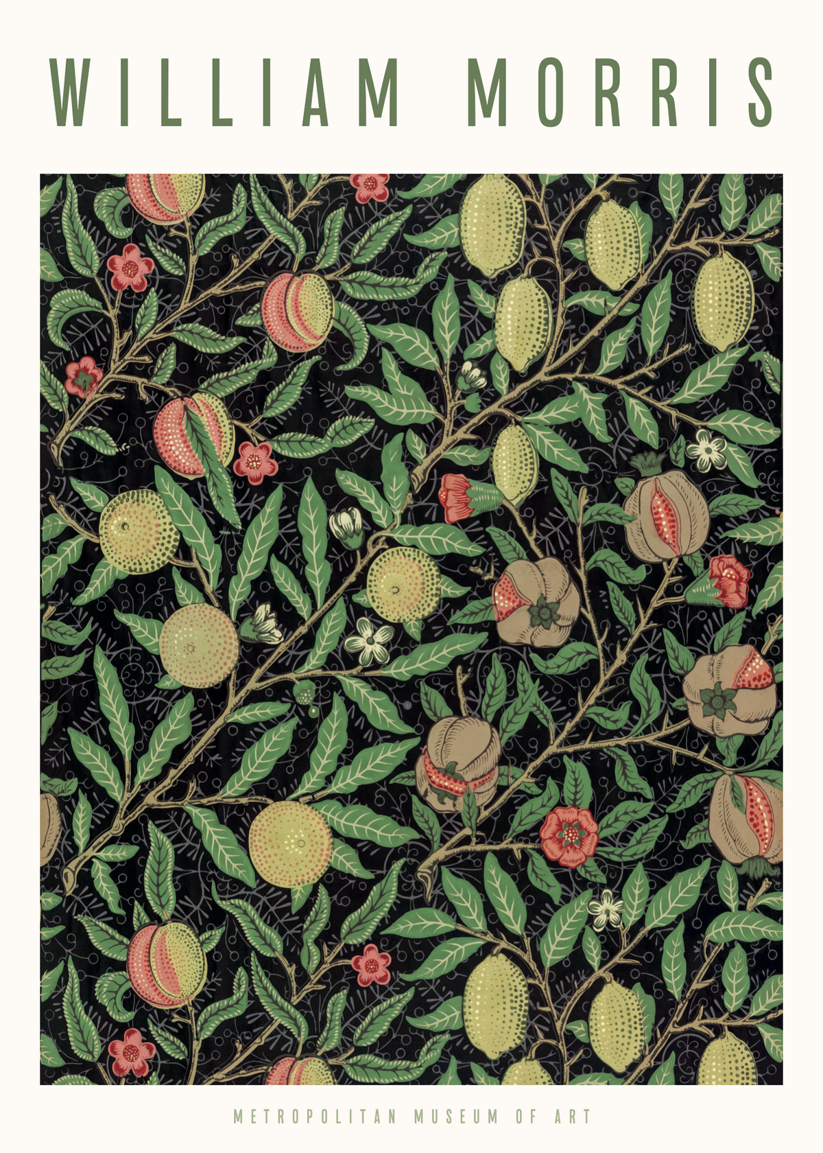 William Morris Fruit Poster | Meyve Desenli Sanat Baskısı