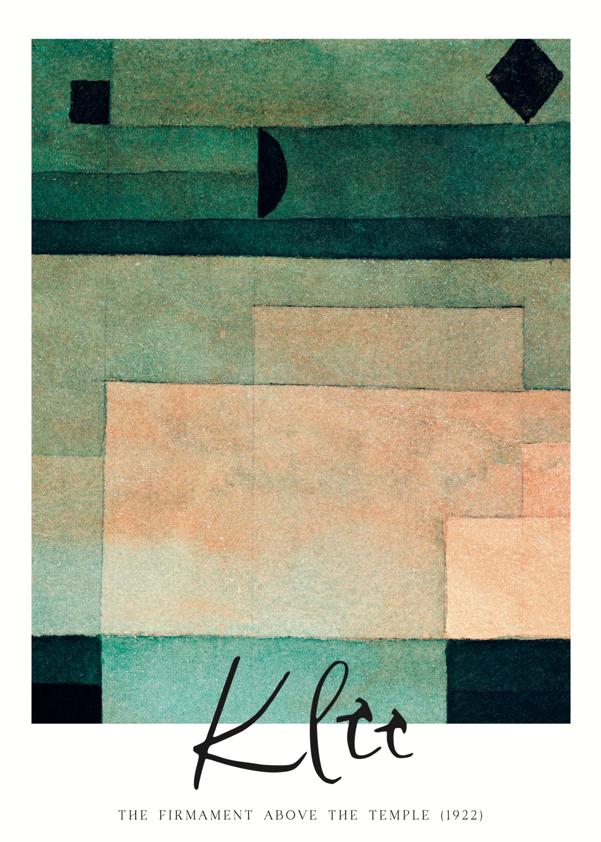 Paul Klee - The Firmament Above the Temple Poster Baskı