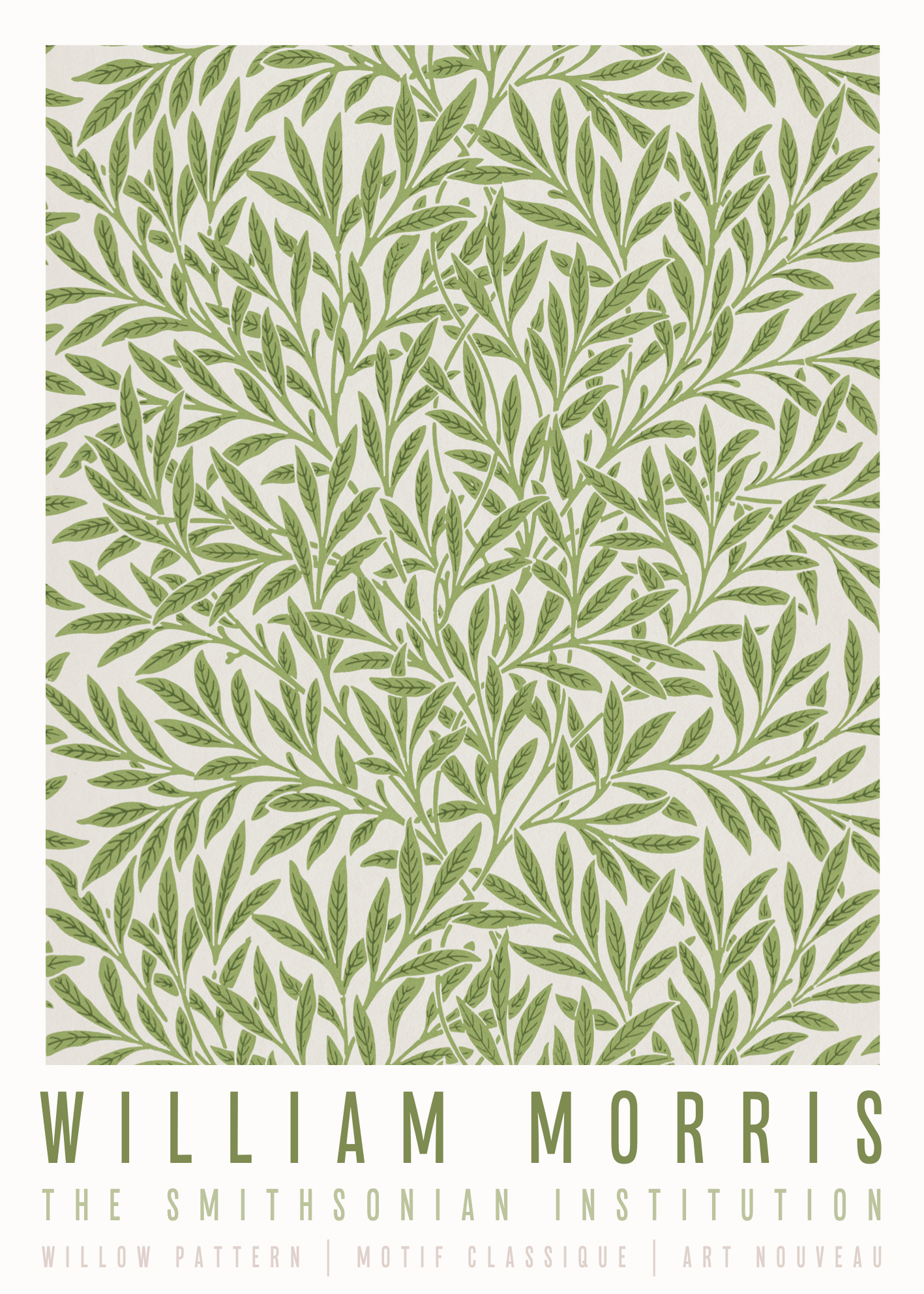 William Morris Willow Pattern Poster Baskı