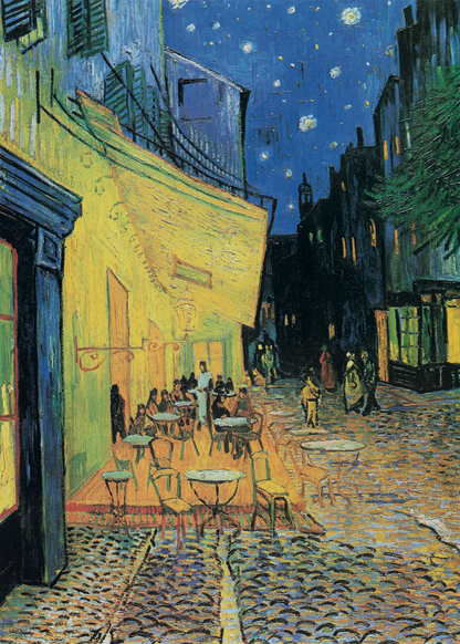 Café Terrace at Night Poster Baskı