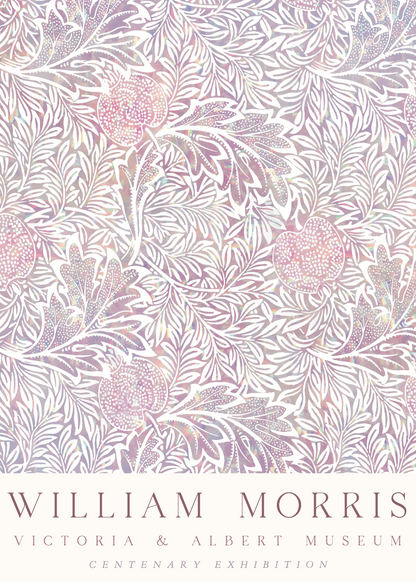 William Morris Centenary Pastel Floral Poster Baskı