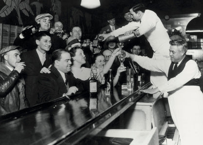 Vintage Bar Sahnesi Fotoğrafı Poster Baskı