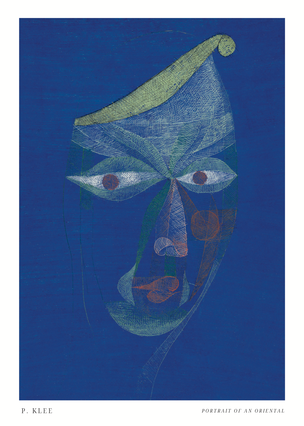 Klee - Portrait of an Oriental Poster Baskı