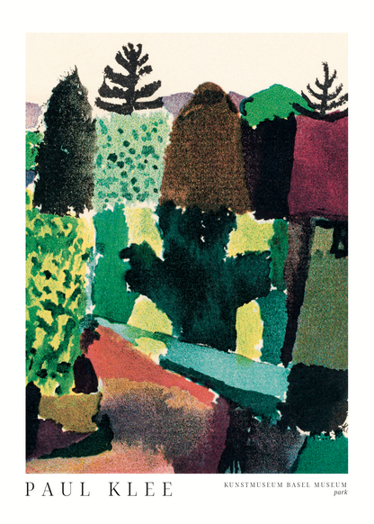 Klee - Kunstmuseum Park Poster Baskı