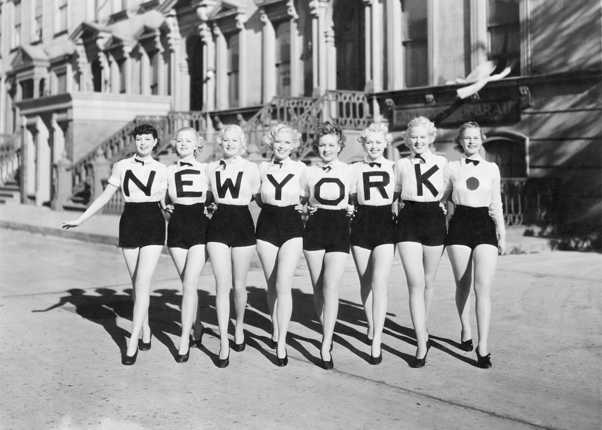 NYC Vintage Grup Fotoğrafı Poster Baskı