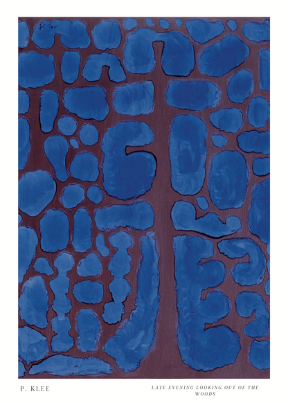 Paul Klee Late Evening Looking Out of the Woods Poster Baskı