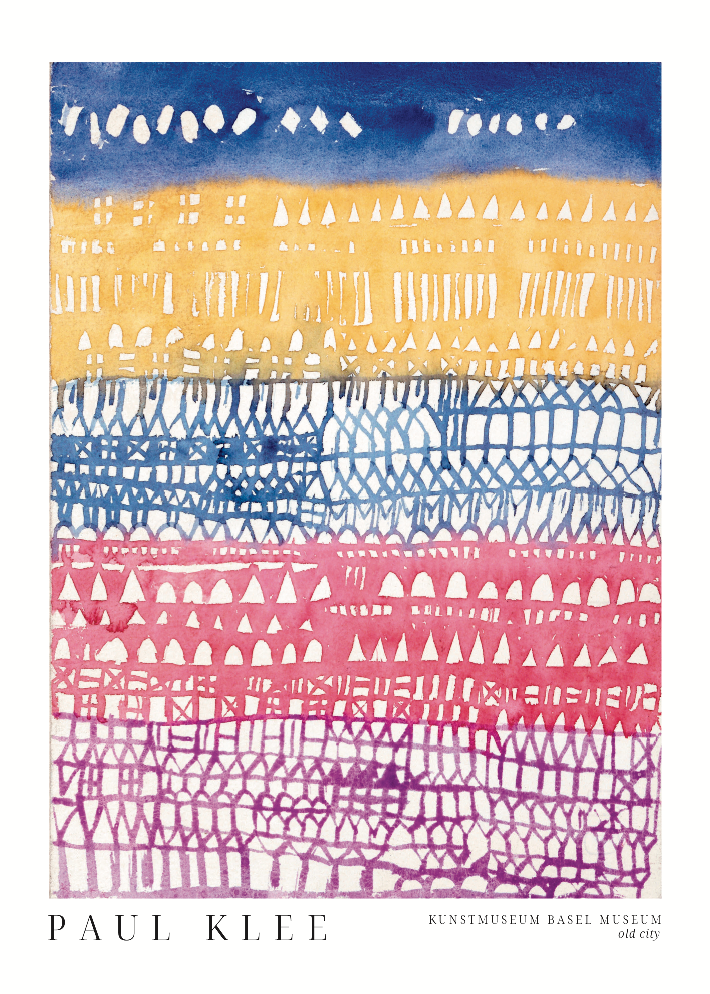 Paul Klee Old City Poster Baskı