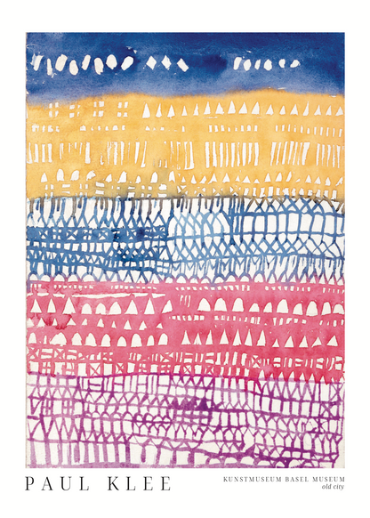 Paul Klee Old City Poster Baskı