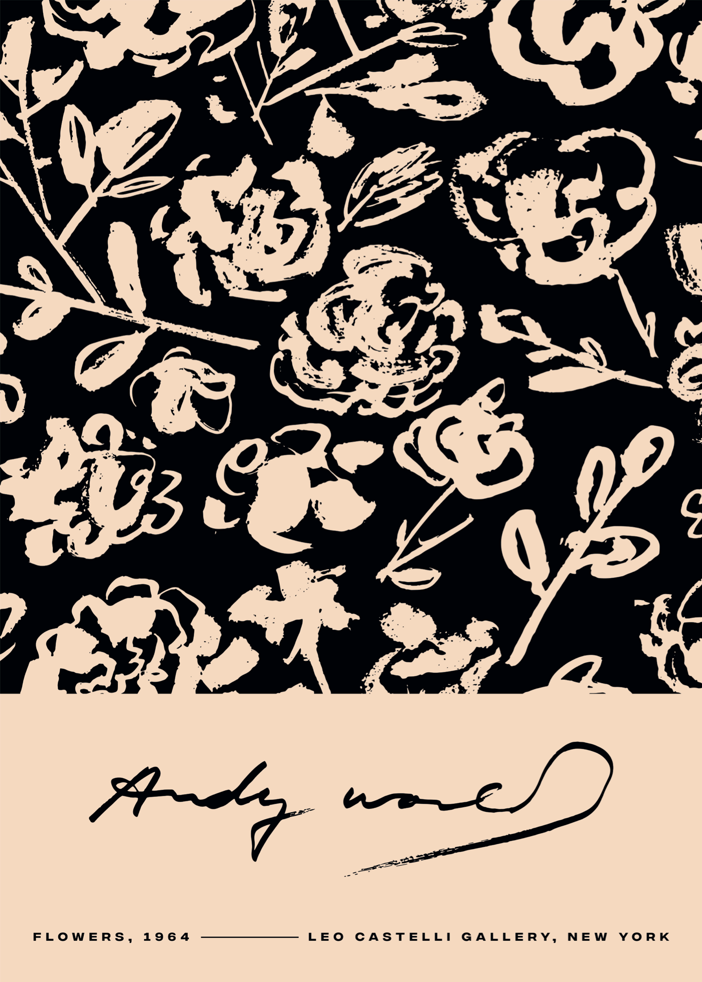Andy Warhol Flowers 1964 Poster Baskı