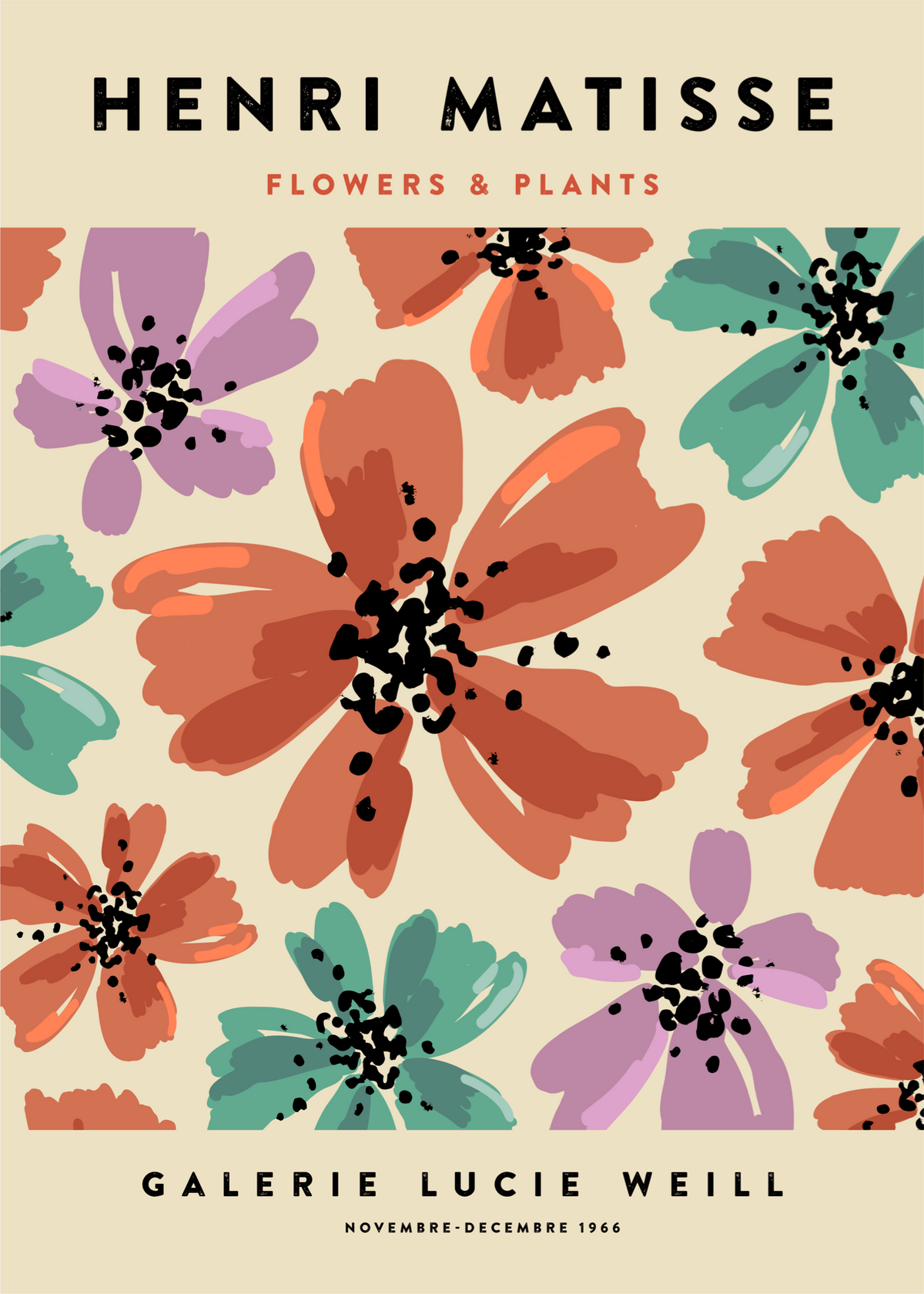 Henri Matisse Flowers & Plants Poster Baskı