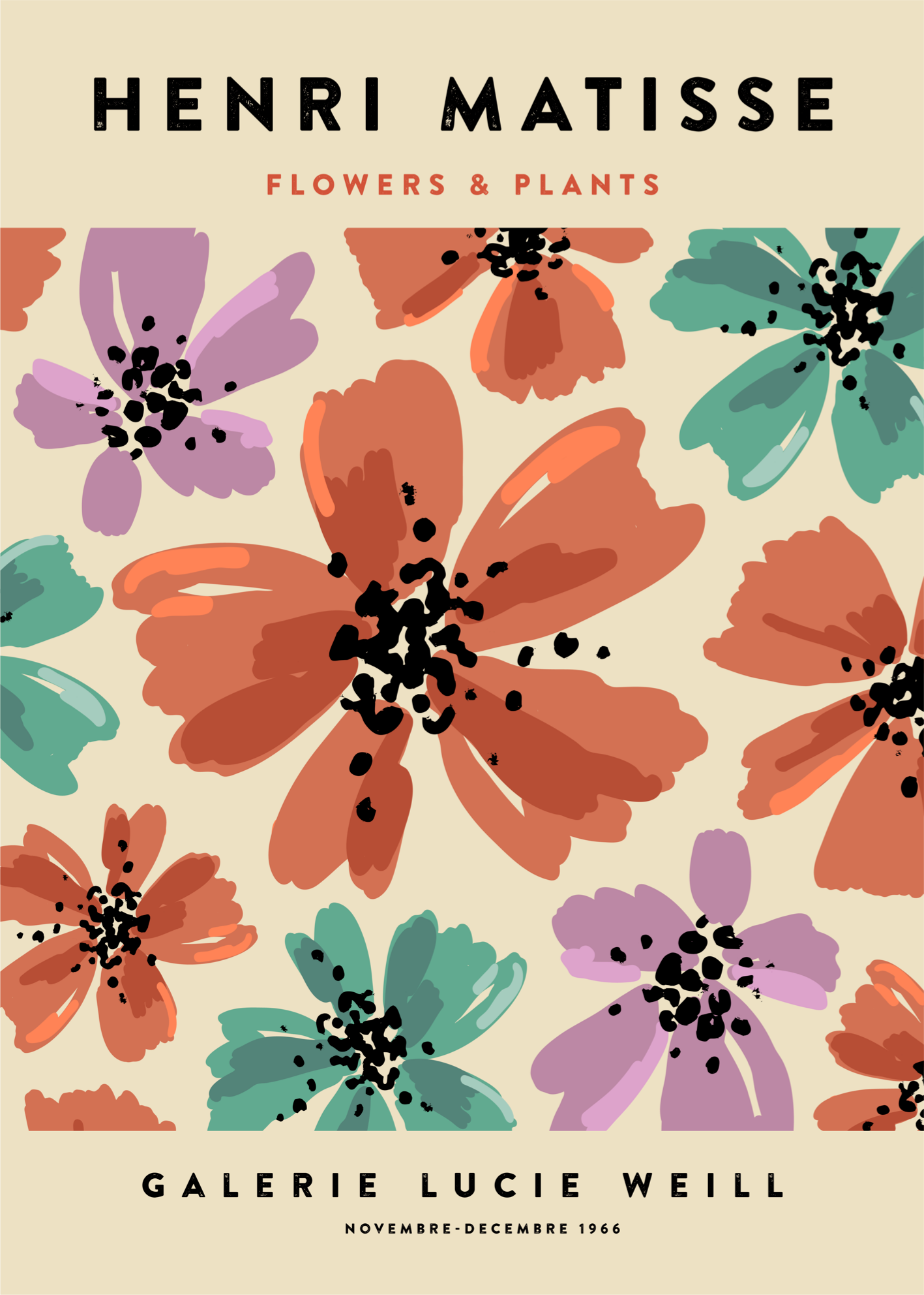 Henri Matisse Flowers & Plants Poster Baskı