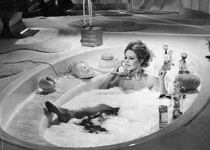 Brigitte Bardot – Siyah Beyaz Vintage Fotoğraf Posteri