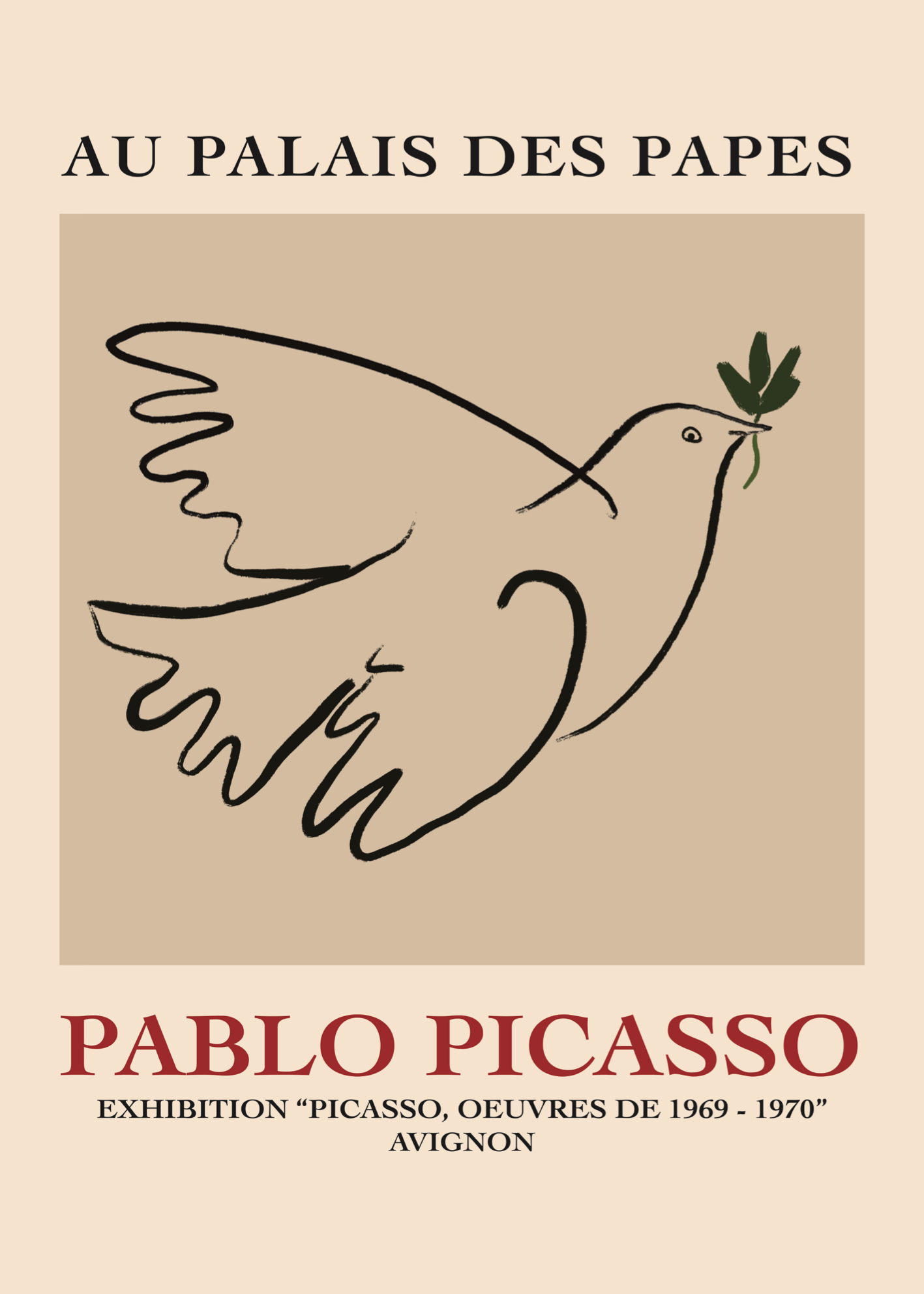 Barış Güvercini Poster – Pablo Picasso Sergi Tasarımı