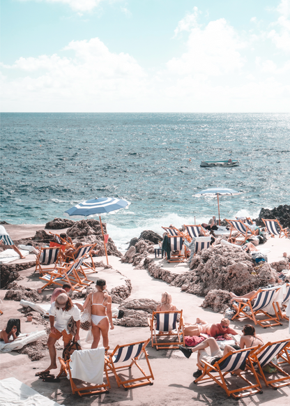 Capri Beach Günü Poster Baskı
