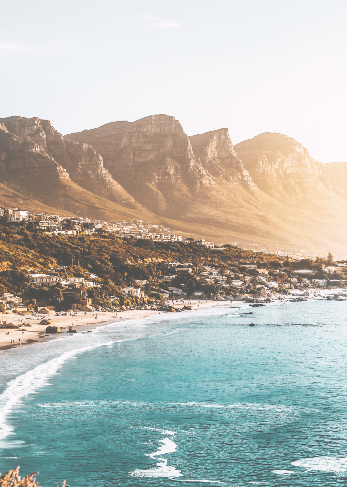 Cape Town Sahil Manzarası Poster Baskı