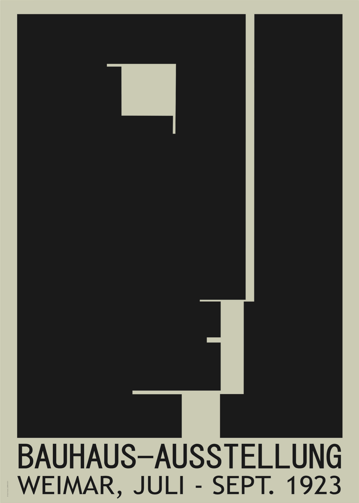 Bauhaus Weimar 1923 Poster Baskı
