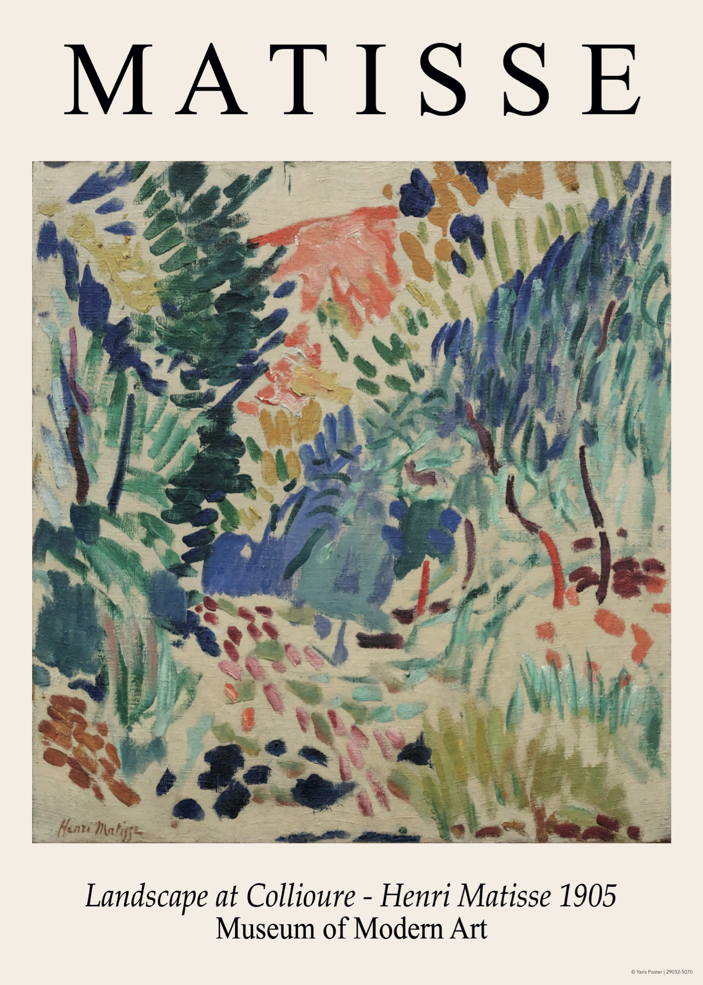 Landscape at Collioure Poster Baskı – Henri Matisse 1905