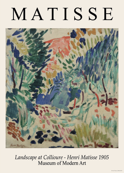 Landscape at Collioure Poster Baskı – Henri Matisse 1905