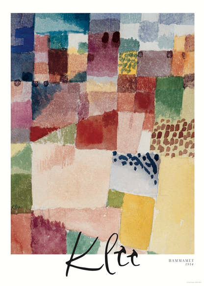 Renkli Dalgalar – Paul Klee Hammamet 1914 Sanat Poster Baskı