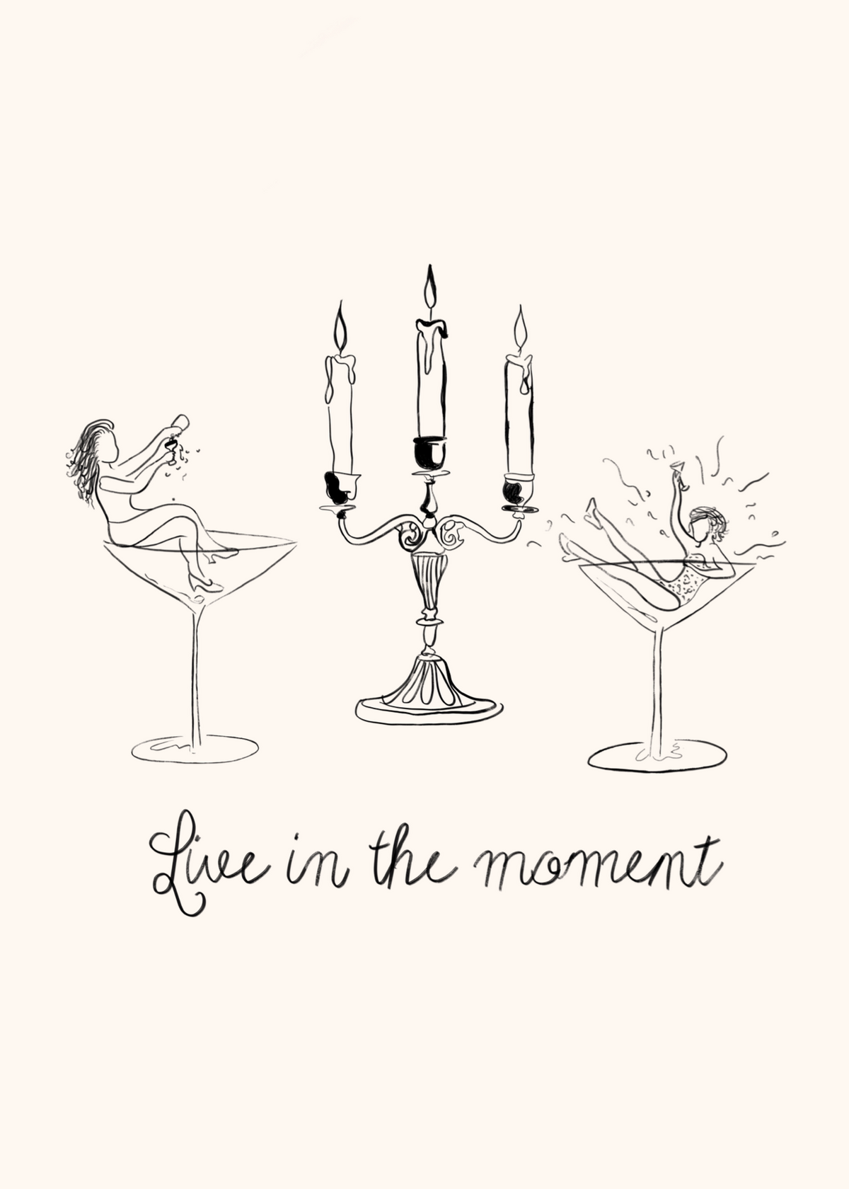 Live in the Moment Poster Baskı