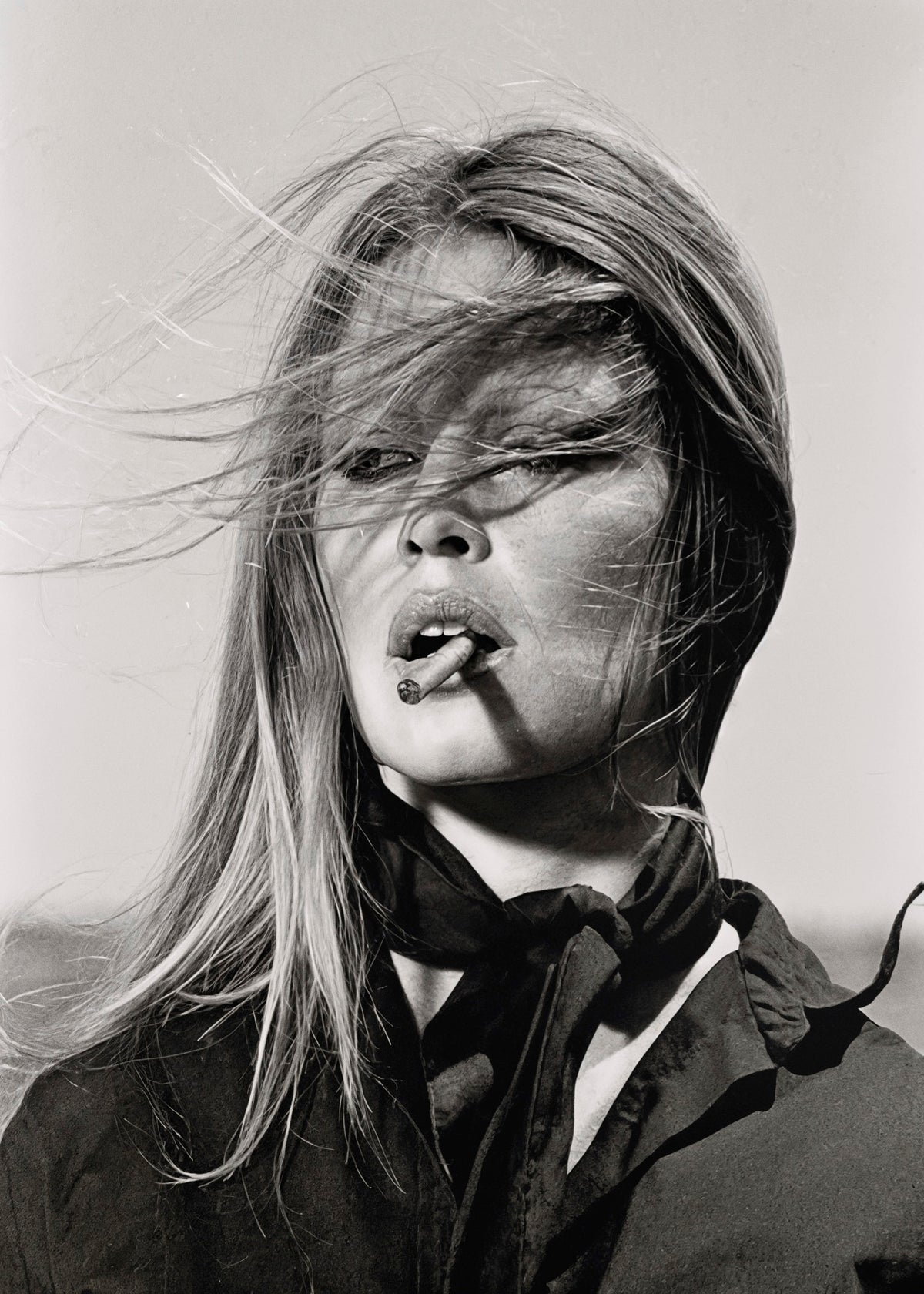 Brigitte Bardot Smoking A Cigarette