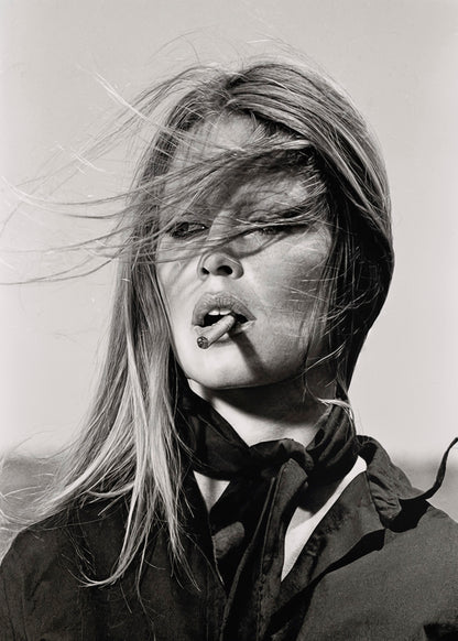 Brigitte Bardot Smoking A Cigarette